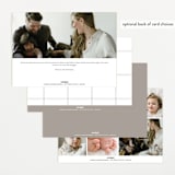 "Tarrytown" - Birth Announcements in Fawn by Megan Davis - Back of Card Options