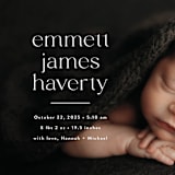 "Details" - Birth Announcements in Cloud by Susan Asbill - Detail