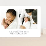 "Curator" - Birth Announcements in Denim by Megan Davis - Front