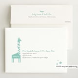 "All God's Creatures" - Birth Announcements in Narwhal by Carrie ONeal - FREE Recipient Addressing