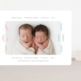 "Cuddle Bugs" - Birth Announcements in Blush by Lauren Chism - Front