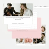 "Cuddle Bugs" - Birth Announcements in Blush by Lauren Chism - Back of Card Options