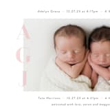 "Cuddle Bugs" - Birth Announcements in Blush by Lauren Chism - Detail