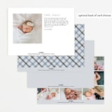 "Dakota" - Birth Announcements in Slate by Rebecca Rueth - Back of Card Options