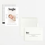 "Bold Name Frame" - Birth Announcements in Ash by Alethea and Ruth - Assembled