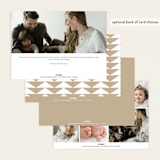 "Stacked Name" - Birth Announcements in Cloud by Alethea and Ruth - Back of Card Options
