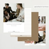 "Modern Grid" - Birth Announcements in Sand by Alexandra Cohn - Back of Card Options