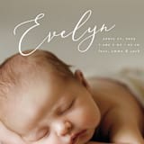 "Signature" - Birth Announcements in Sage by Ashley Rosenbaum - Detail