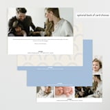 "Type Arch" - Birth Announcements in Bluebird Day by Baumbirdy - Back of Card Options