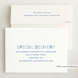 "Colorful Stats" - Birth Announcements in Aqua by Baumbirdy - FREE Recipient Addressing