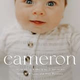 "Classy Name" - Birth Announcements in Cloud by Ekko Studio - Detail