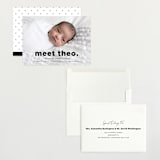 "Simple Statement" - Birth Announcements in Onyx by Erica Krystek - Assembled