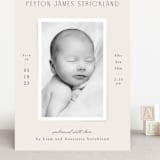 "Classical" - Birth Announcements in Cream by Hooray Creative - Front