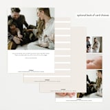 "Classical" - Birth Announcements in Cream by Hooray Creative - Back of Card Options