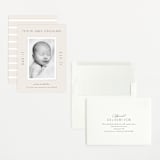 "Classical" - Birth Announcements in Cream by Hooray Creative - Assembled