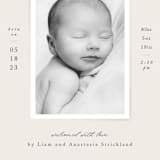 "Classical" - Birth Announcements in Cream by Hooray Creative - Detail