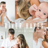 "Indie" - Birth Announcements in Cloud by Lauren Chism - Detail