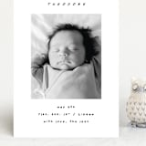 "Pano" - Birth Announcements in Snow by AK Graphics - Front