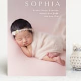 "Angel" - Birth Announcements in White by Phrosné Barwood - Front
