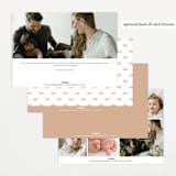 "Hearts and Stripes" - Birth Announcements in Seafoam by Griffinbell Paper Co. - Back of Card Options