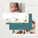 "Snuggle Bug" - Birth Announcements in Pond by Morgan Ramberg - Back of Card Options