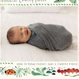 "Snuggle Bug" - Birth Announcements in Pond by Morgan Ramberg - Detail