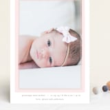 "Cotton Candy" - Birth Announcements in Blush by Lauren Chism - Front