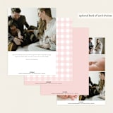 "Cotton Candy" - Birth Announcements in Blush by Lauren Chism - Back of Card Options