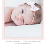 "Cotton Candy" - Birth Announcements in Blush by Lauren Chism - Detail