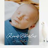 "Swing" - Birth Announcements in Snow by Lauren Chism - Front