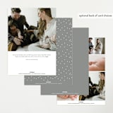 "Swing" - Birth Announcements in Snow by Lauren Chism - Back of Card Options