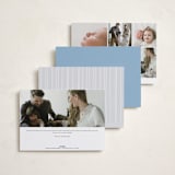 "Rayitas" - Birth Announcements in Sky by Tamara Hilje - Back of Card Options