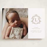 "Crested" - Birth Announcements in Fawn by mo kelley - Front