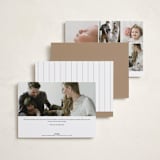 "Crested" - Birth Announcements in Fawn by mo kelley - Back of Card Options