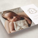 "Crested" - Birth Announcements in Fawn by mo kelley - Detail