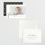 "Clean Lines" - Birth Announcements in Blackboard by Amy Payne - Assembled