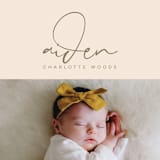 "Signature Babe" - Birth Announcements in Peach by Jessica Williams - Detail