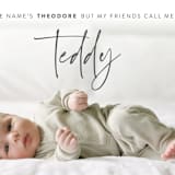 "My Nickname" - Birth Announcements in Shadow by Carolyn Kach - Detail