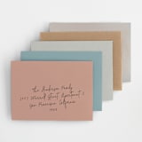 "My Nickname" - Birth Announcements in Shadow by Carolyn Kach - Colored Envelopes Available