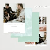 "Golightly" - Birth Announcements in Mint by Lauren Chism - Back of Card Options