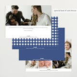 "Chatham" - Birth Announcements in Navy by Megan Davis - Back of Card Options