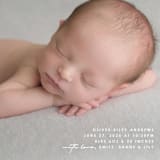 "That's My Name" - Birth Announcements in Cloud by Brandy Folse - Detail