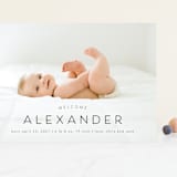 "Welcome our Baby" - Birth Announcements in Night by MC Designs - Front