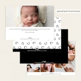 "Welcome our Baby" - Birth Announcements in Night by MC Designs - Back of Card Options