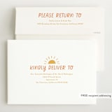 "Fun Hello" - Birth Announcements in Cloud by Jackie Crawford - FREE Recipient Addressing