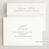 "Hello Everyone" - Birth Announcements in Mustard by Ashley Rosenbaum - FREE Recipient Addressing