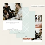 "Initial three" - Birth Announcements in Mist by Lea Delaveris - Back of Card Options