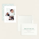 "Initial three" - Birth Announcements in Mist by Lea Delaveris - Assembled