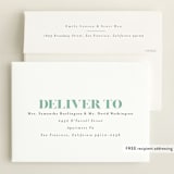 "Initial three" - Birth Announcements in Mist by Lea Delaveris - FREE Recipient Addressing