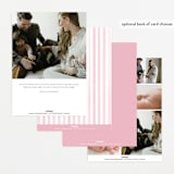 "Cottagecore" - Birth Announcements in Cotton Candy by Creo Study - Back of Card Options